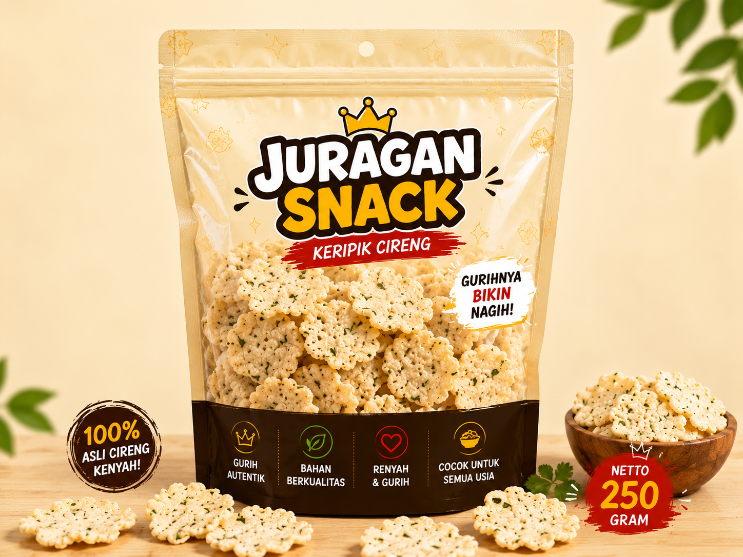 Kemasan Keripik Cireng 250 Gram
